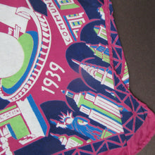 Load image into Gallery viewer, Rare 1939 New York International World&#39;s Fair Souvenir Art Deco Scarf
