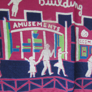 Rare 1939 New York International World's Fair Souvenir Art Deco Scarf