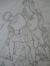 Load image into Gallery viewer, Sir Joseph Noel Paton Pen and Ink Drawing. Medieval Subject for Illustration
