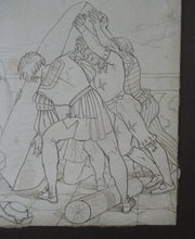 Load image into Gallery viewer, Sir Joseph Noel Paton Pen and Ink Drawing. Medieval Subject for Illustration
