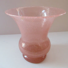 Load image into Gallery viewer, 1930s Art Deco Heavy Bubble Glass Vase. Possibly John Walsh Walsh
