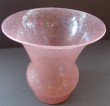 Load image into Gallery viewer, 1930s Art Deco Heavy Bubble Glass Vase. Possibly John Walsh Walsh
