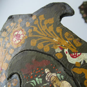 Persian Qajar Paper Mache Antique Wall Mirror