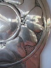 Load image into Gallery viewer, Antique Arts and Crafts Brass Wall Sconce with Candle Holder. Simple Sunflower Design
