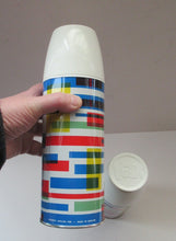 Load image into Gallery viewer, 1960s VAX Thermos Flask or Vaccum Flask. Geometric Abstract Pattern
