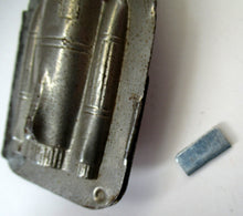 Load image into Gallery viewer, Vintage DUTCH  Vormenfabriek Tilburg Tin Chocolate Mould in the Shape of a Space Rocket or Space Ship
