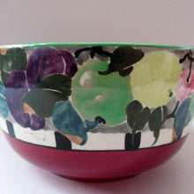 Load image into Gallery viewer, 1935 Bough Pottery Bowl. Summer Fruits Rich Amour

