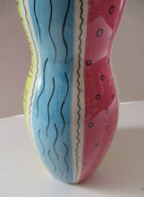 Load image into Gallery viewer, Pastel Stripes. 1950s 1950s Royal Norfolk Abstract Patterh Ceramic Vase 
