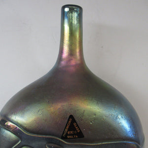 1980s Maltese Phoenician Glass Lollipop Vase