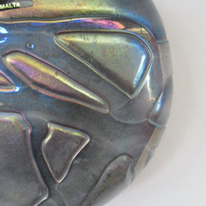 1980s Maltese Phoenician Glass Lollipop Vase