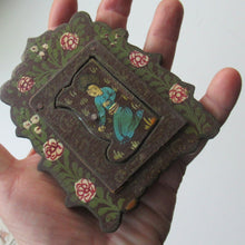 Load image into Gallery viewer, Persian Qajar Paper Mache Antique Wall Mirror
