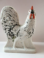 Load image into Gallery viewer, Antique VICTORIAN Staffordshire Flatback Rooster 
