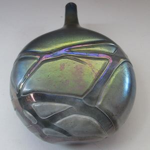 1980s Maltese Phoenician Glass Lollipop Vase