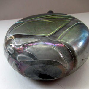 1980s Maltese Phoenician Glass Lollipop Vase