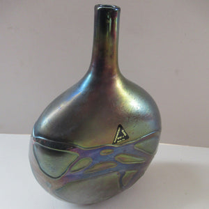1980s Maltese Phoenician Glass Lollipop Vase