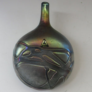 1980s Maltese Phoenician Glass Lollipop Vase