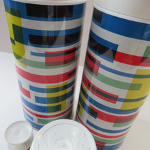 Load image into Gallery viewer, 1960s VAX Thermos Flask or Vaccum Flask. Geometric Abstract Pattern
