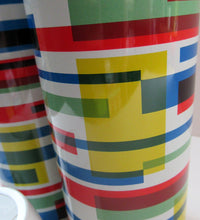 Load image into Gallery viewer, 1960s VAX Thermos Flask or Vaccum Flask. Geometric Abstract Pattern
