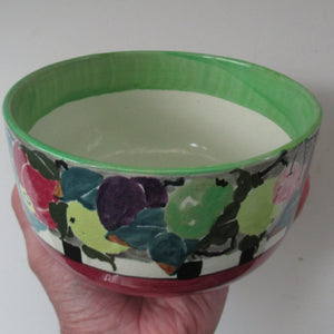 1935 Bough Pottery Bowl. Summer Fruits Rich Amour