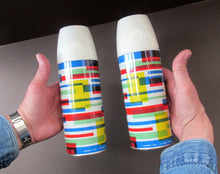 Load image into Gallery viewer, 1960s VAX Thermos Flask or Vaccum Flask. Geometric Abstract Pattern
