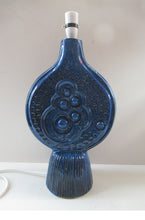 Load image into Gallery viewer, Vintage 1960s Large Modernist Brutalist Ceramic Table Lamp
