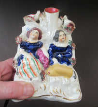 Load image into Gallery viewer, 1850s Spill Vase of a Sleeping Couple with Birds in Nests

