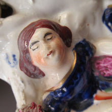 Load image into Gallery viewer, 1850s Spill Vase of a Sleeping Couple with Birds in Nests
