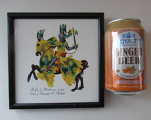 Load image into Gallery viewer, Vintage 1960s Decorative Tile Medieval Knights on Horseback
