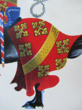 Load image into Gallery viewer, Vintage 1960s Decorative Tile Medieval Knights on Horseback
