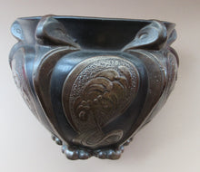 Load image into Gallery viewer, Aesthetic Movement BRETBY POTTERY Jardiniere. Bronzed Patina and Art Nouveau Dresser Style Details
