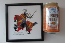 Load image into Gallery viewer, Vintage 1960s Decorative Tile Medieval Knights on Horseback
