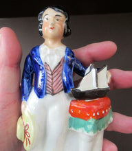 Load image into Gallery viewer, Staffordshire Figurine. 1850s Prince of Wales with Pond Yacht
