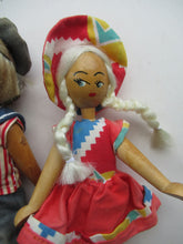 Load image into Gallery viewer, Set of Three Little Vintage 1950s WOODEN DOLLS. Made in Poland
