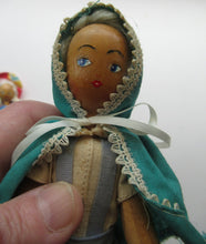 Load image into Gallery viewer, Set of Three Little Vintage 1950s WOODEN DOLLS. Made in Poland
