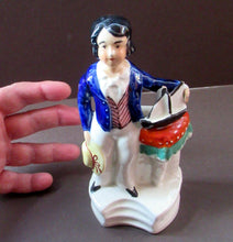 Load image into Gallery viewer, Staffordshire Figurine. 1850s Prince of Wales with Pond Yacht
