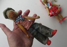 Load image into Gallery viewer, Set of Three Little Vintage 1950s WOODEN DOLLS. Made in Poland
