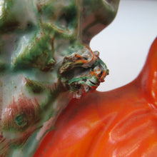 Load image into Gallery viewer, STAFFORDSHIRE Flatback Figurine / SPILL VASE. Victorian Depiction of Red Riding Hood and the Wolf
