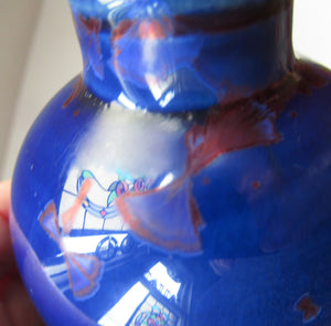 American Miniature Crystalline Glaze Bottle Vase by Ray West, California