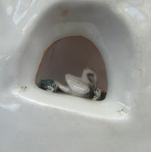 Load image into Gallery viewer, Antique Miniature Staffordshire Figure. Couple Making Music. Swan in River
