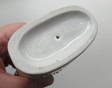 Load image into Gallery viewer, Antique Miniature Staffordshire Figure. Couple Making Music. Swan in River
