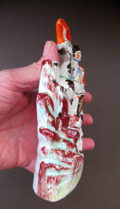 1850s Staffordshire Figurine of the Emperor Napoleon Crossing the Alps