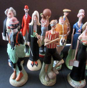 VERY Rare Antique Bisque Porcelain SKINNY or Elongated  Figurine by Schafer & Vater: MR ADAM 1