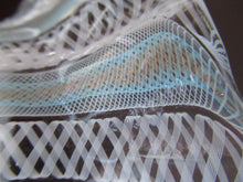 Load image into Gallery viewer, Vintage Venetian / Salviati Murano Glass Latticino Zanfirico Glass Plate; Gold Inclusions and Frilled Edge
