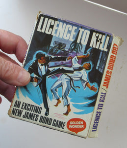 RARE 1967 Vintage JAMES BOND Card Game: Licence to Kill (Golden Wonder)