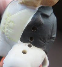 Load image into Gallery viewer, Antique Porcelain SMOKING Ashtray, Match Holder and Striker by Schafer &amp; Vater. ISLE OF MAN Souvenir 
