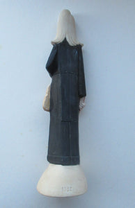 Antique Bisque Porcelain SKINNY or Elongated Figurine by Schafer & Vater: THE VIOLINST