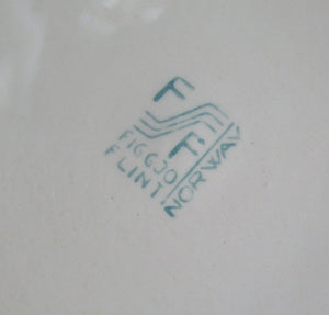 1950s Norwegian Figgjo Flint Crocus Pattern Side Plate