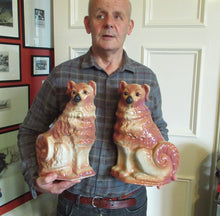 Load image into Gallery viewer, Large Bo&#39;ness Pottery Victorian Staffordshire Ceramic Spaniels
