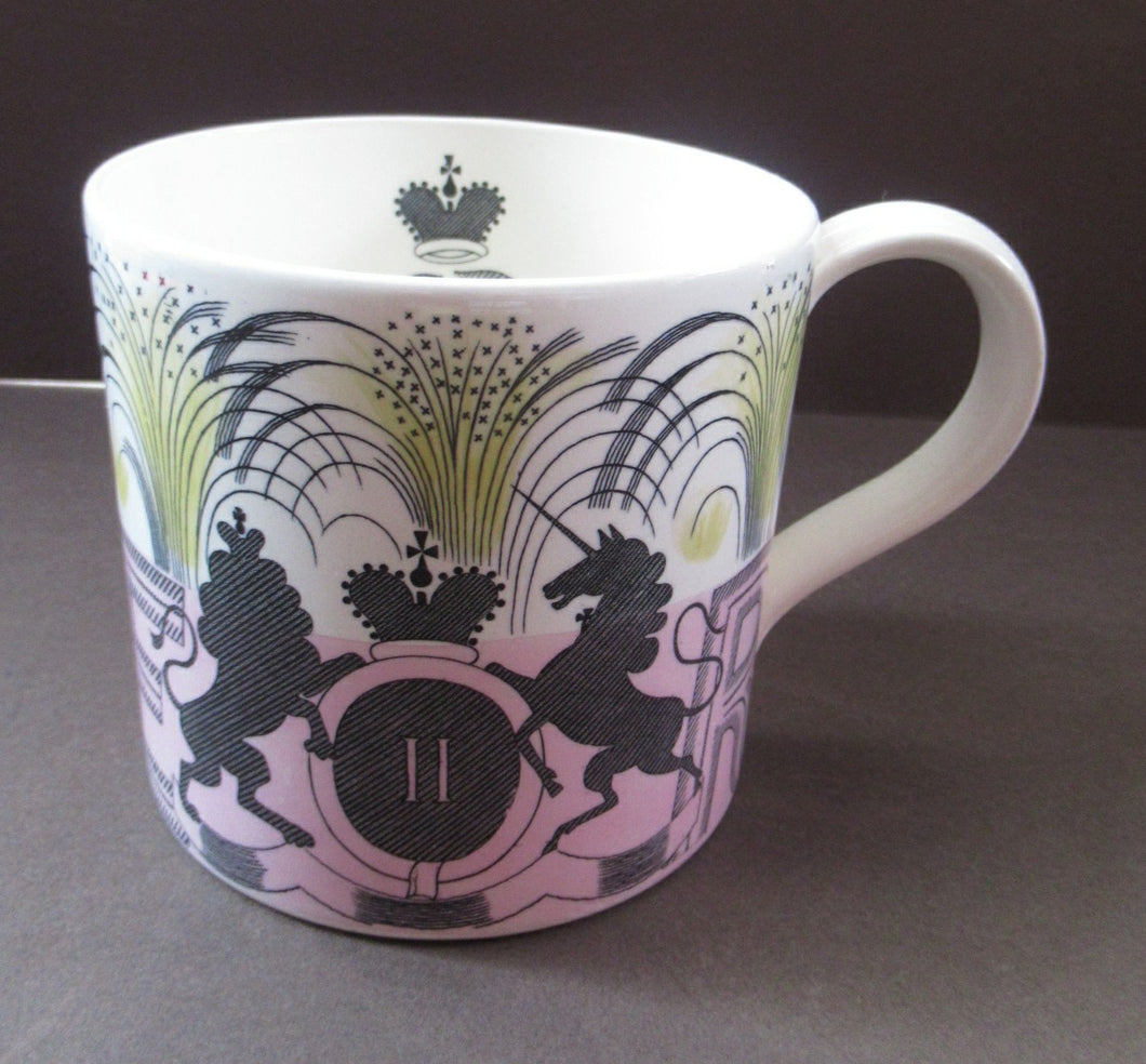 Wedgwood Coronation Mug Queen Elizabeth II 1953 Eric Ravilious