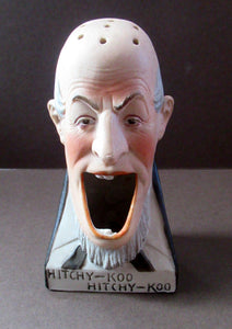 Porcelain SMOKING Head Ashtray and Match Holder by Schafer & Vater. HITCHY-KOO HITCHY-KOO